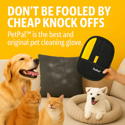 PetPal Ultimate Pet Grooming & Cleaning Glove: Gentle Deshedding, Massage, Bathing