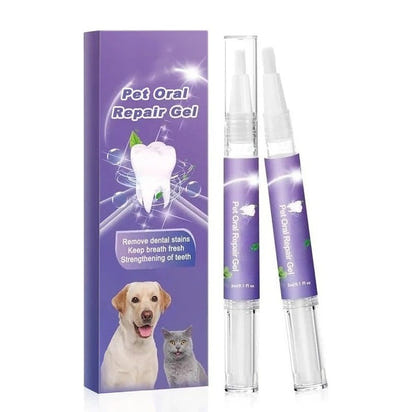 MuzzleGlow Pet Oral Repair Gel: Whitens Teeth, Removes Tartar, Fresh Breath