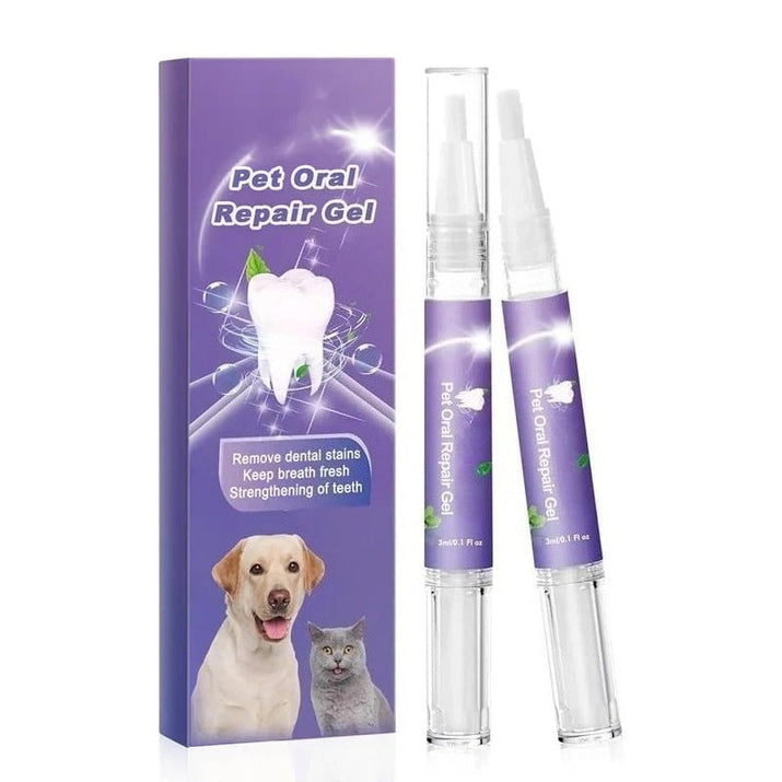 MuzzleGlow Pet Oral Repair Gel: Whitens Teeth, Removes Tartar, Fresh Breath